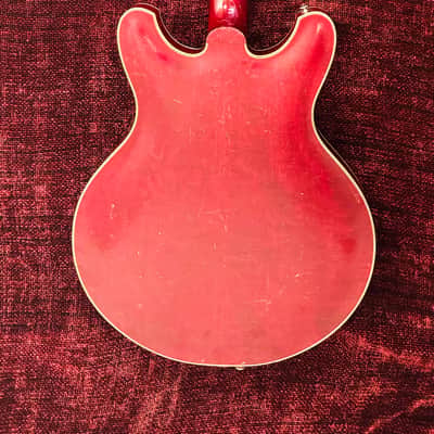 Yamaha SA-70 Short Scale Bass Guitar - Fretless - Semi Acoustic - Jumbo Hard Case - 1969 image 4