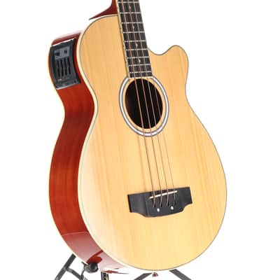 Washburn AB5K Acoustic Bass C/E 32" Scale - Spruce Top - Natural image 3