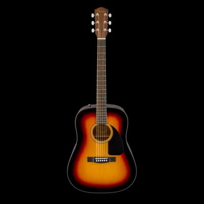 Fender CD-60 Walnut Fingerboard Dreadnought V3 Sunburst With Case image 3