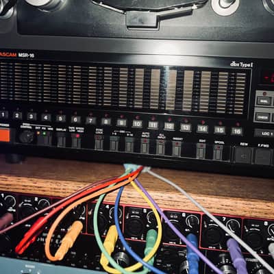 TASCAM MSR-16 1/2” 16-Track Reel-to-Reel Recorder w/ Used SM911 Tape, Take-Up Reel + Cables image 16