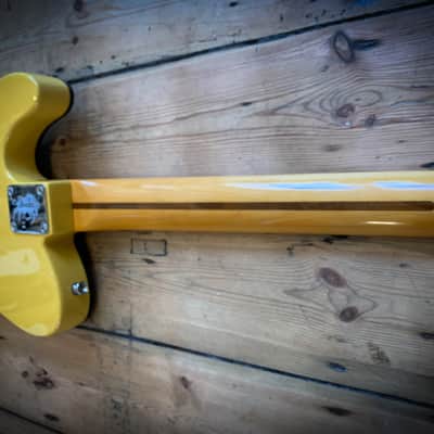 2019 Fender USA Britt Daniel Tele® Thinline Amarillo Gold & hard shell case image 16