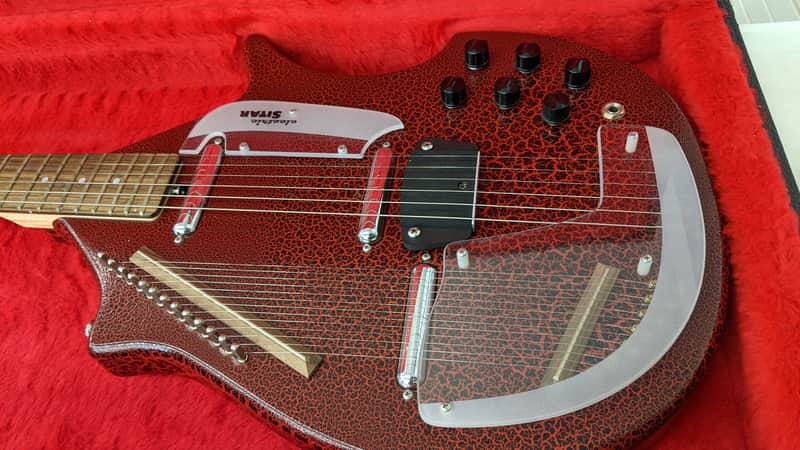 Jerry Jones  Master Electric Sitar Red Crackle w/OHSC / Super Clean / Free Shipping image 1