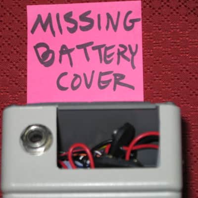 used vintage (1981) DOD 575 Flanger (ANALOG Flanger) Performer Series, MISSING battery cover (tannish gray casing with yellow graphic / yellow knob tops) + battery, strings, extra battery clips, & extra foam (NO box, NO paperwork, NO adaptor) image 3