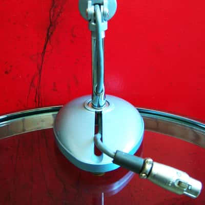 Vintage 1960's Altec 660B dynamic microphone "Salt Shaker" w period stand & cable Hi Z PROP 633A image 8