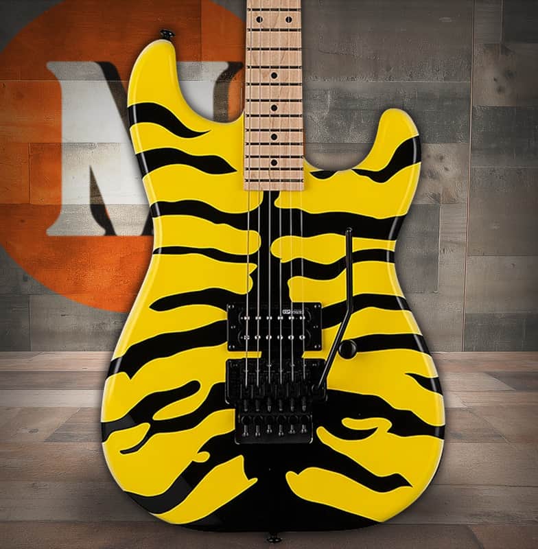 ESP LTD George Lynch GL-200MT Tiger - Yellow w/ Graphic (LGL200MT) image 1