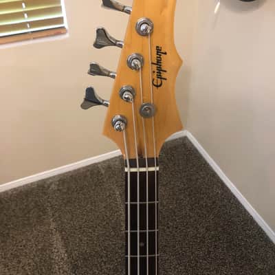 Epiphone Bat Wing Accu-Bass Jr. 90's - Black image 2