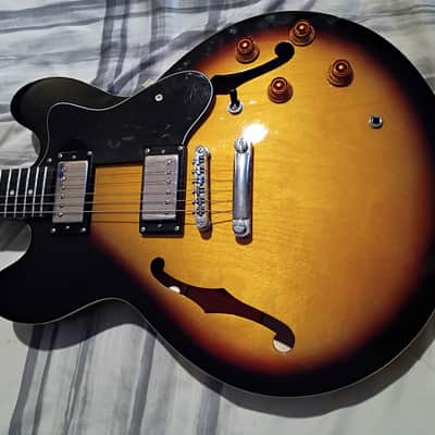Epiphone Dot Deluxe Flametop Semi-Hollow Electric Vintage Sunburst