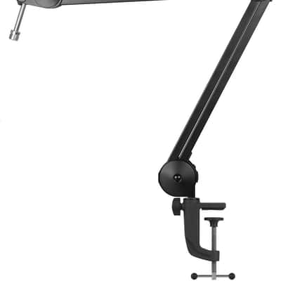 Heavy Duty Adjustable Microphone Arm Stand - Professional Suspension Scissor Spring Boom with Universal Mic Clip and Sturdy Desk Clamp image 1