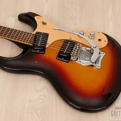 1978 Mosrite Ventures Model Vintage Guitar Sunburst w/ Moseley, Case image 9