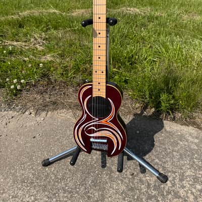 G-Sharp OF-1 Travel Guitar, Three Tone Sunburst (g# tuning, comes w/ gig bag) image 13