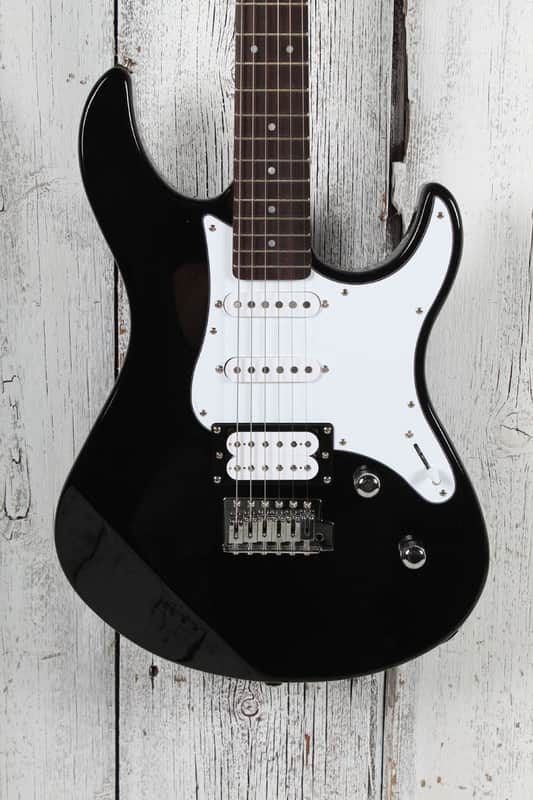 Yamaha PAC112V Double Cut Solid Body Electric Guitar Black Finish image 1