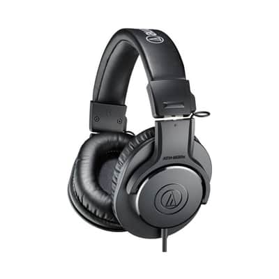 Audio-Technica ATH-M20X Studio Headphones (Black) with Knox Gear Stand and Case image 14
