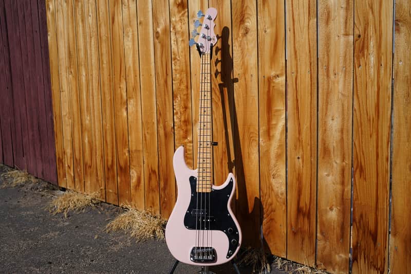 G&L Custom Shop USA LB-100 Nitro Shell Pink 4-String Electric Bass Guitar w/ Black Tolex Case image 1