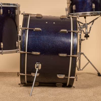 1965 Leedy Shelly Manne Sparkling Blue Pearl Drum Set image 11