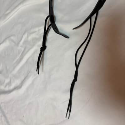 LM Fleece Sheepskin Black Leather BANJO Strap NEW - 2.5" wide image 8