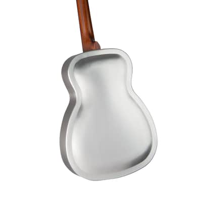 Regal RC-1 Metal Body Style-O Duolian Guitar – Brushed Nickel-Plated Steel image 2