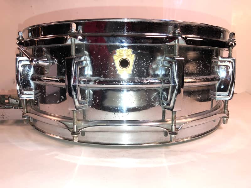 1967 Ludwig Supraphonic Snare Drum with “Supersensitive” strainer - Chrome image 1