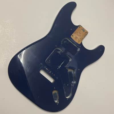 Fender Vintage 90s Squier Navy Dark blue Stratocaster body image 1