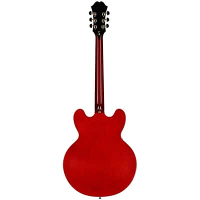 Epiphone Masterbilt Gem Archer Sheraton Left-Handed Electric Guitar, Cherry, with Case image 6