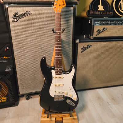 Fender Strat 1972 neck Black Refin non original Body with '68 Fender Custom Shop pick ups Player's grade image 2