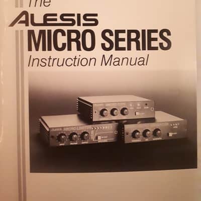 Instruction Manual for The Alesis Micro Series 90s image 1