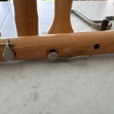 Vintage Moeck Tuju Bass Recorder in Natural Maple w/ Brass Rings image 13