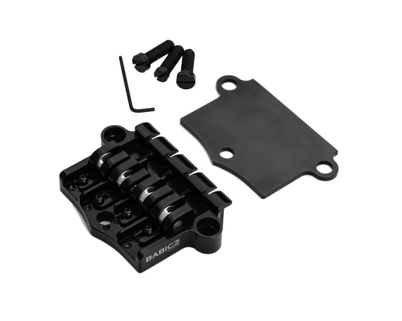 Babicz FCH 3-Point Bass Bridge for Gibson, W/ Shim, Black image 1