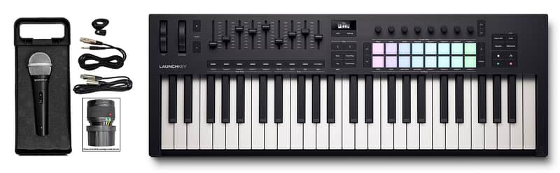 Novation LAUNCHKEY 49 MK4 49-Key USB MIDI Ableton Keyboard Controller+Microphone image 1