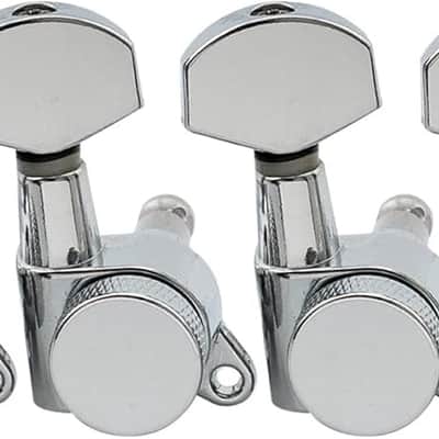 Locking String Tuning Pegs Machines Heads Set for Stratocaster Telecaster Electric Guitar, Chrome image 1