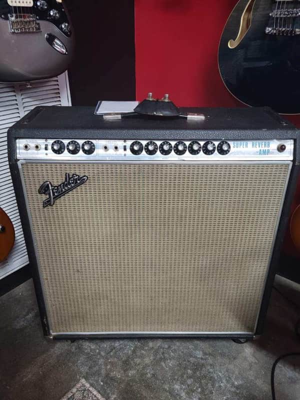 Fender Super Reverb "Drip Edge" 2-Channel 40-Watt 4x10" Guitar Combo - Silverface image 1