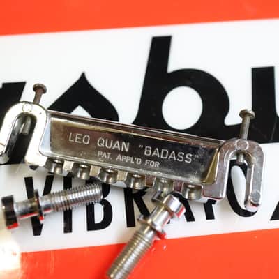 70s Leo Quan Badass Bridge 6 String Pat. App. *For Parts *2 Stripped screws* image 1