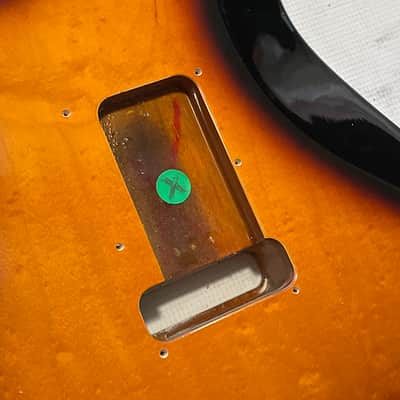 1997 MIM Fender Mexican Stratocaster 3TS 3 Tone Sunburst Guitar Body 6 Post Tremolo Ready image 14