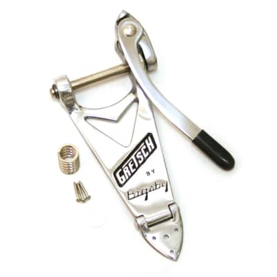 006-0138-100 Chrome Bigsby Gretsch Logo B6C Vibrato Guitar Tailpiece