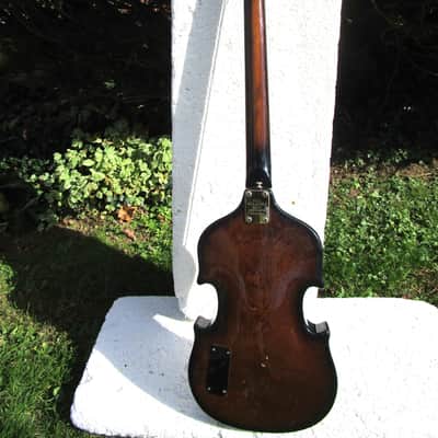 Apollo Violin Bass Guitar, Early 70's, Japan, Matsumoku Factory, Scroll Headstock image 9