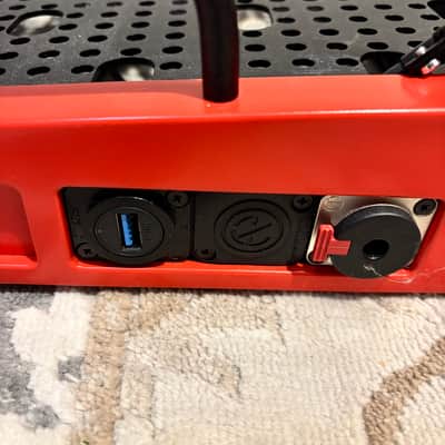 Temple Audio DUO-24-TR Duo 24 Pedalboard - Temple Red - with extras image 6