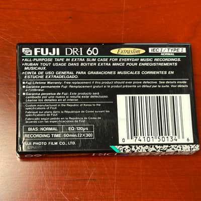 Fuji DR-I Type I 60 Mins Extraslim Normal Bias NOS [[Sealed New!]] - Lot of 8 + BONUS image 3