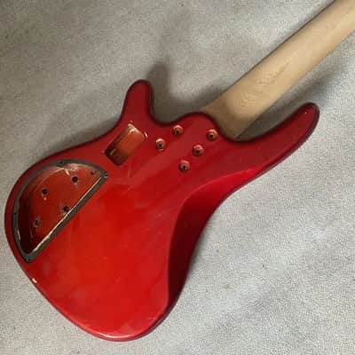 Red 5 String Tagima Basswood Body with Maple Neck image 14