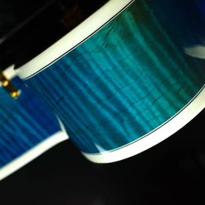 Heritage  Super Eagle 1998 Blue Sunburst Rare Archtop Guitar image 14
