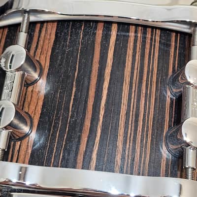 Sonor SC 10 1406 SDWD S Classix 14"x 6" Scandinavian Birch Snare in Ebony Veneer w/ Hella Hoops image 8