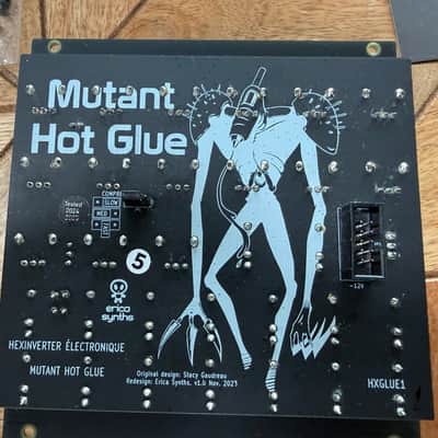 Erica Synths/Hexinverter Mutant Hot Glue 'Edition Noire' Eurorack Mixer. Boxed, MINT image 3