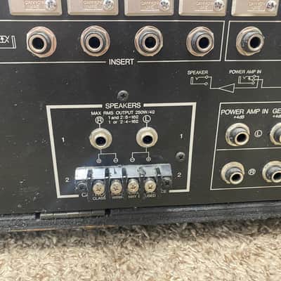 Yamaha EMX300 12 Channel/3 Buss 250W Stereo Powered Mixer 1980's image 9