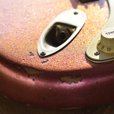 American Fender Stratocaster Custom Pink Sparkle image 3