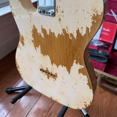 2024 Fender Custom Shop Esquire Telecaster 50s Limited Edition Super Heavy Relic - Aged White Blonde image 10