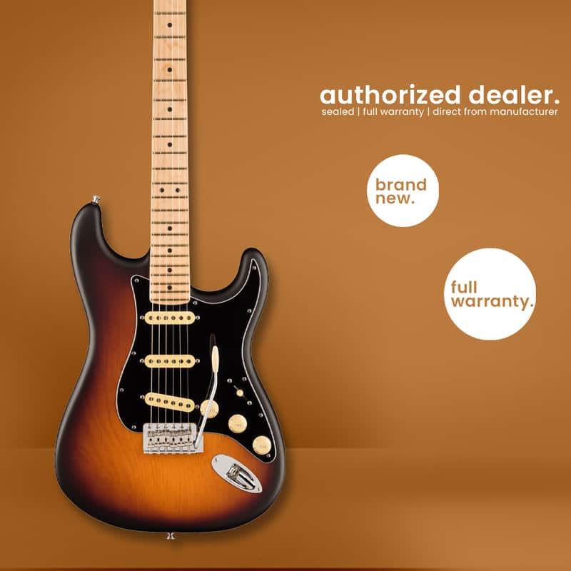 Fender | American Performer | Timber Stratocaster | Pine Electric Guitar | 2 Color Sunburst image 1