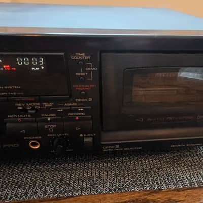 Optimus SCT-55 dual bay cassette deck Late 1990s - Black image 14