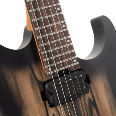 Cort KX500-NBB KX Series Pale Moon Ebony Top Roasted Maple & Walnut, 5-Ply Laminated Neck 6-String Electric Guitar image 8