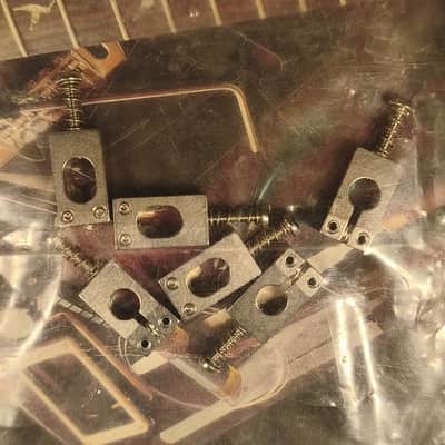 1990s PRS ACC-4021 Tremolo Saddles Set (6) – NOS / OVP – Machined USA -  Vintage Paul Reed Smith image 2