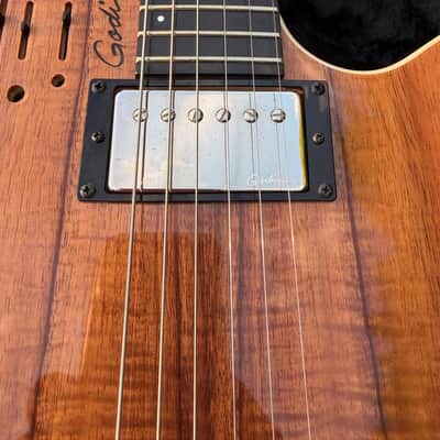 Godin A6 Ultra Koa HG Limited Edition Semi-Hollow 2010s - High-Gloss Natural image 4