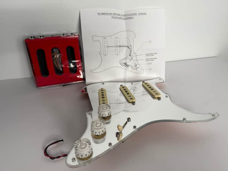 Loaded Fender Strat Pickguard w/ Original '57/'62 Pickups + RS Guitarworks Vintage Harness image 1