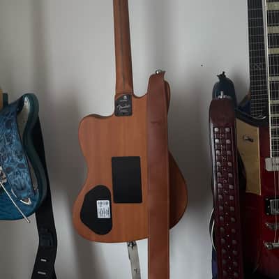 Fender American Acoustasonic Jazzmaster All-Mahogany 2022 - Present - Natural image 2